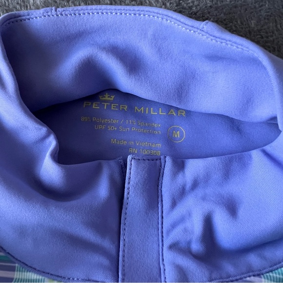 ✨Peter Millar Women’s Long Sleeve Plaid Shirt - Blue and Green - Picture 7 of 9